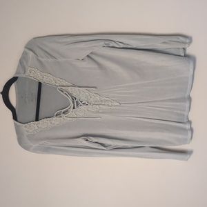 AEO soft blue top